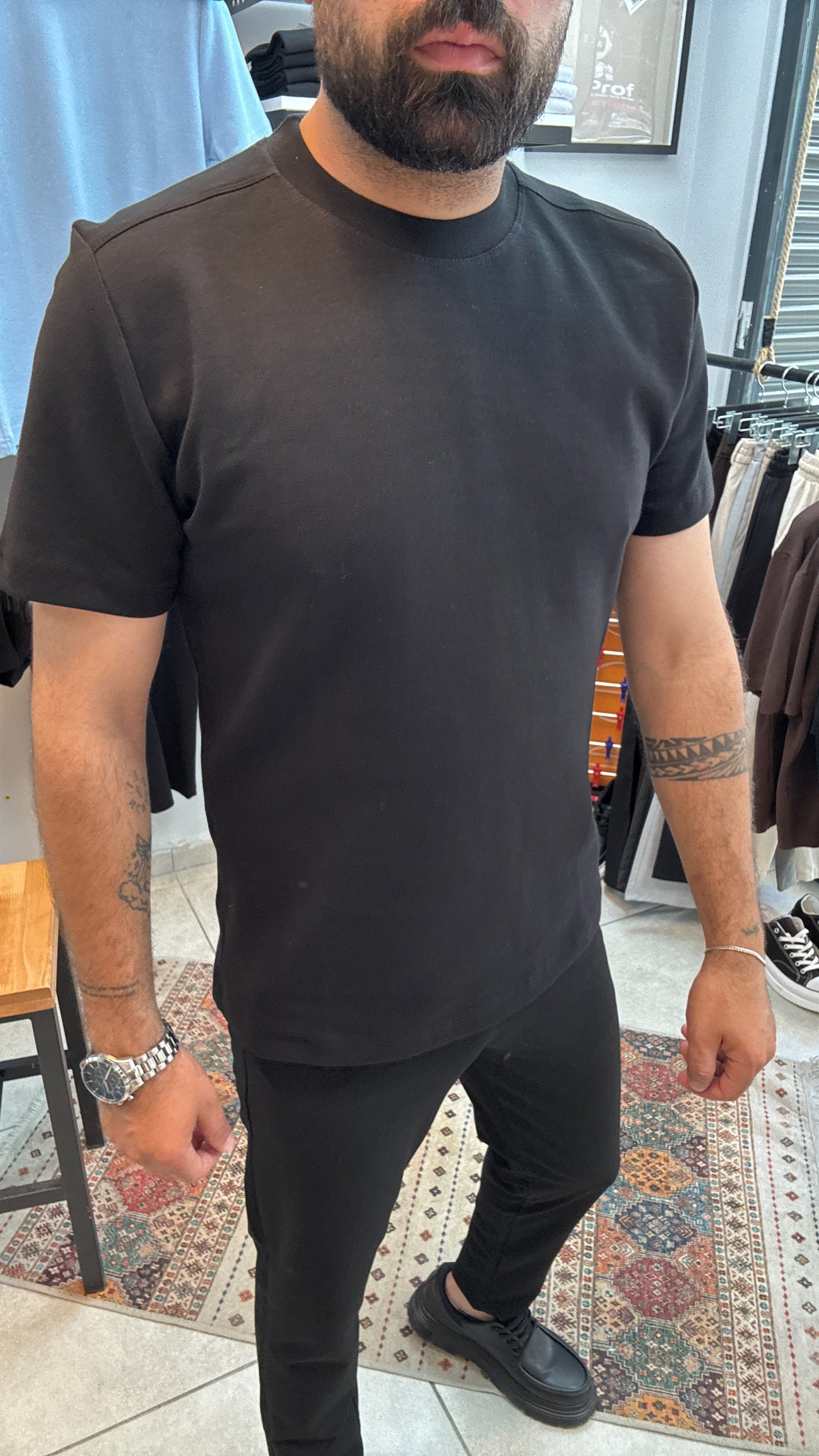 Siyah Premium Basic Tişört