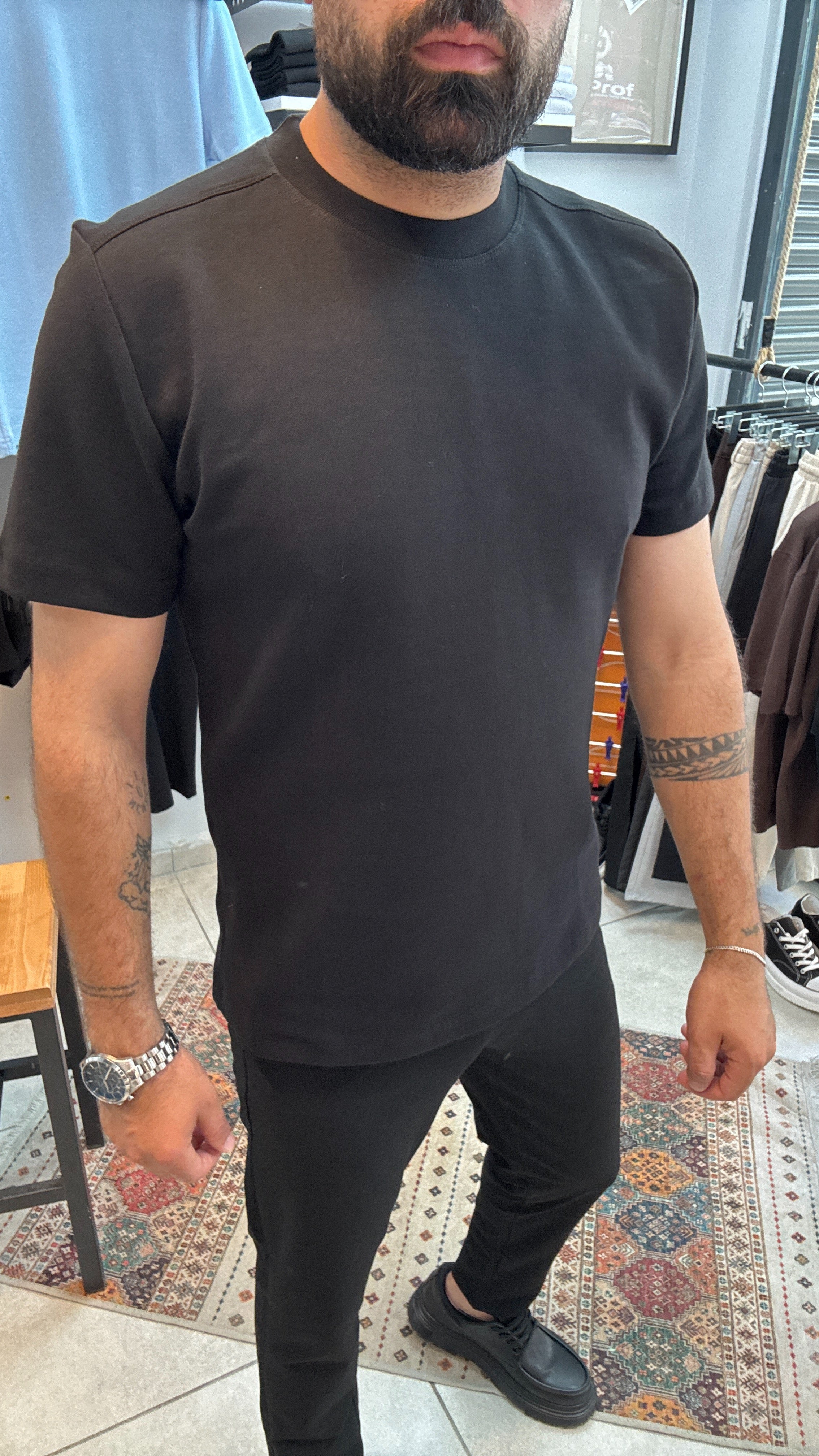 Siyah Premium Basic Tişört